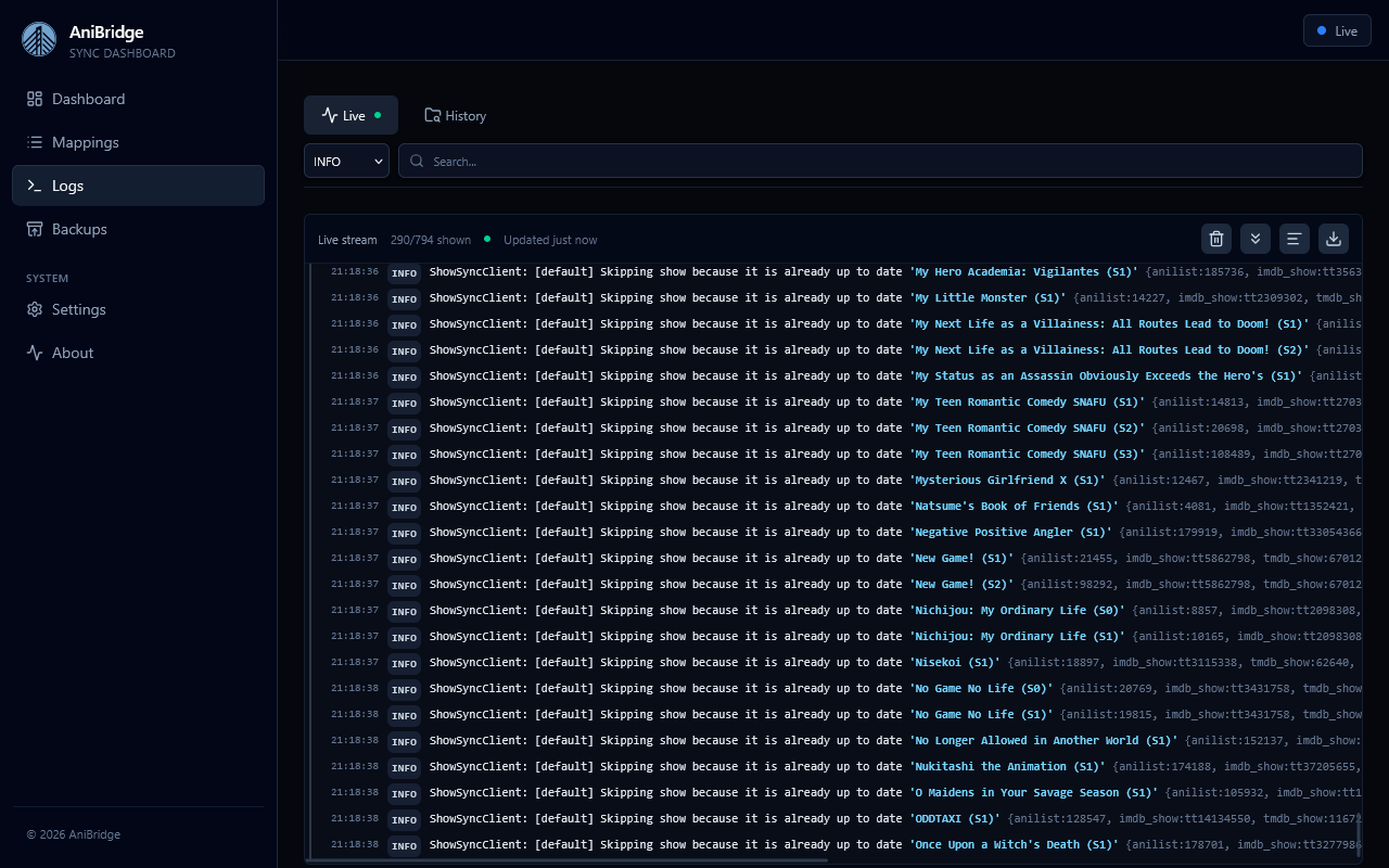 Dashboard Screenshot